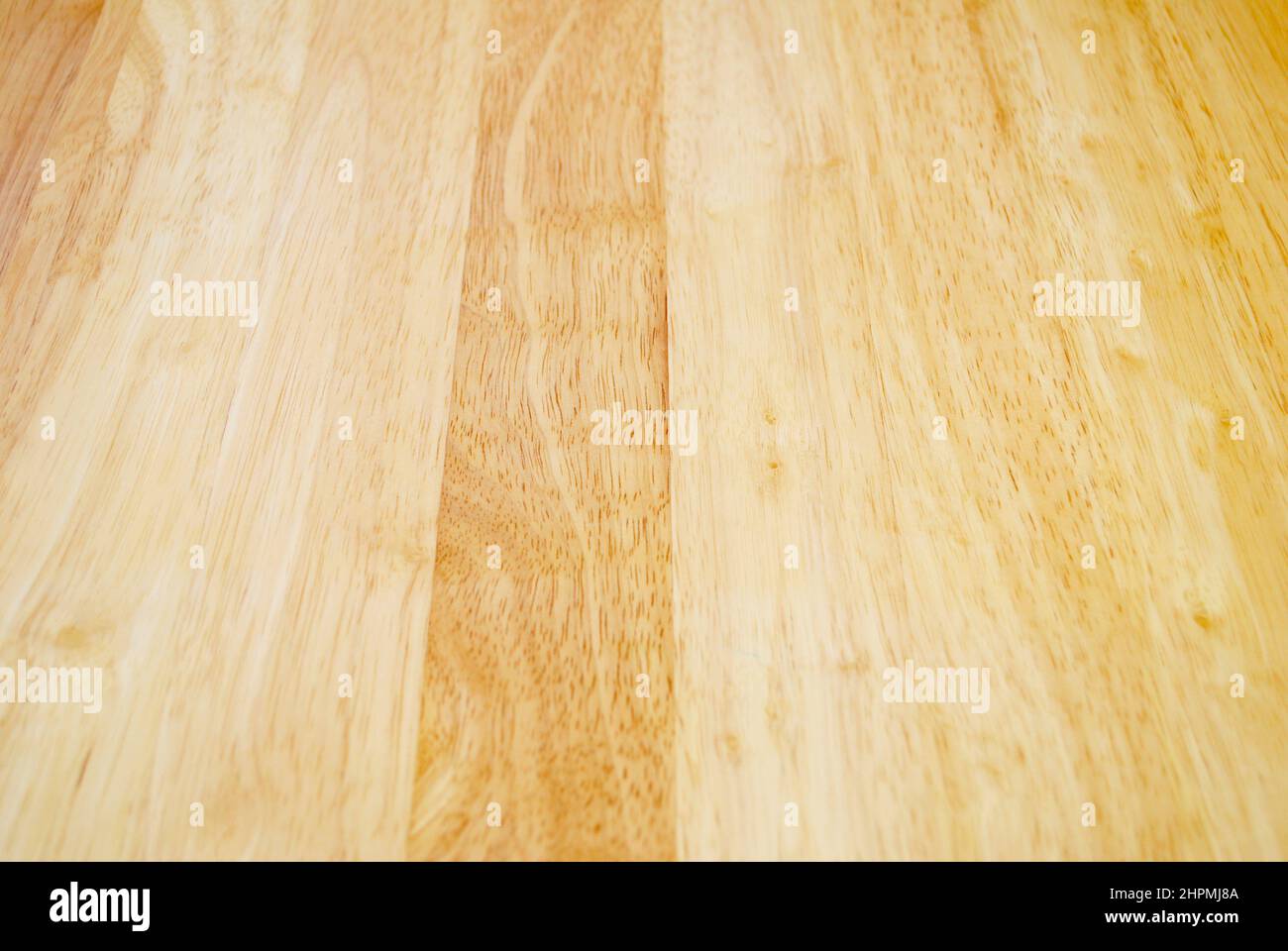 Tischhintergrund aus hellem Holz Stockfoto