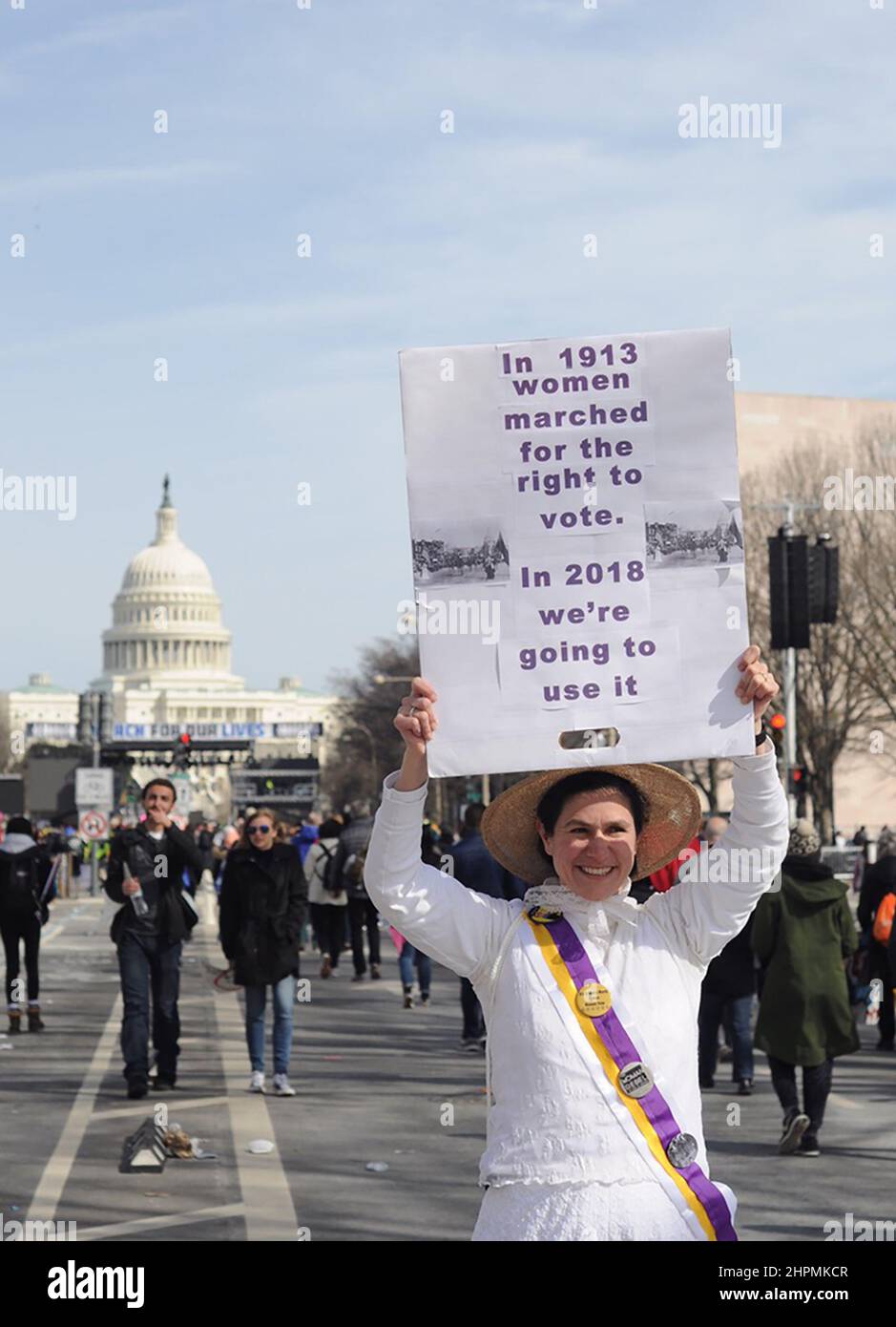 Marsch für unser Leben Protest in Washington DC Stockfoto