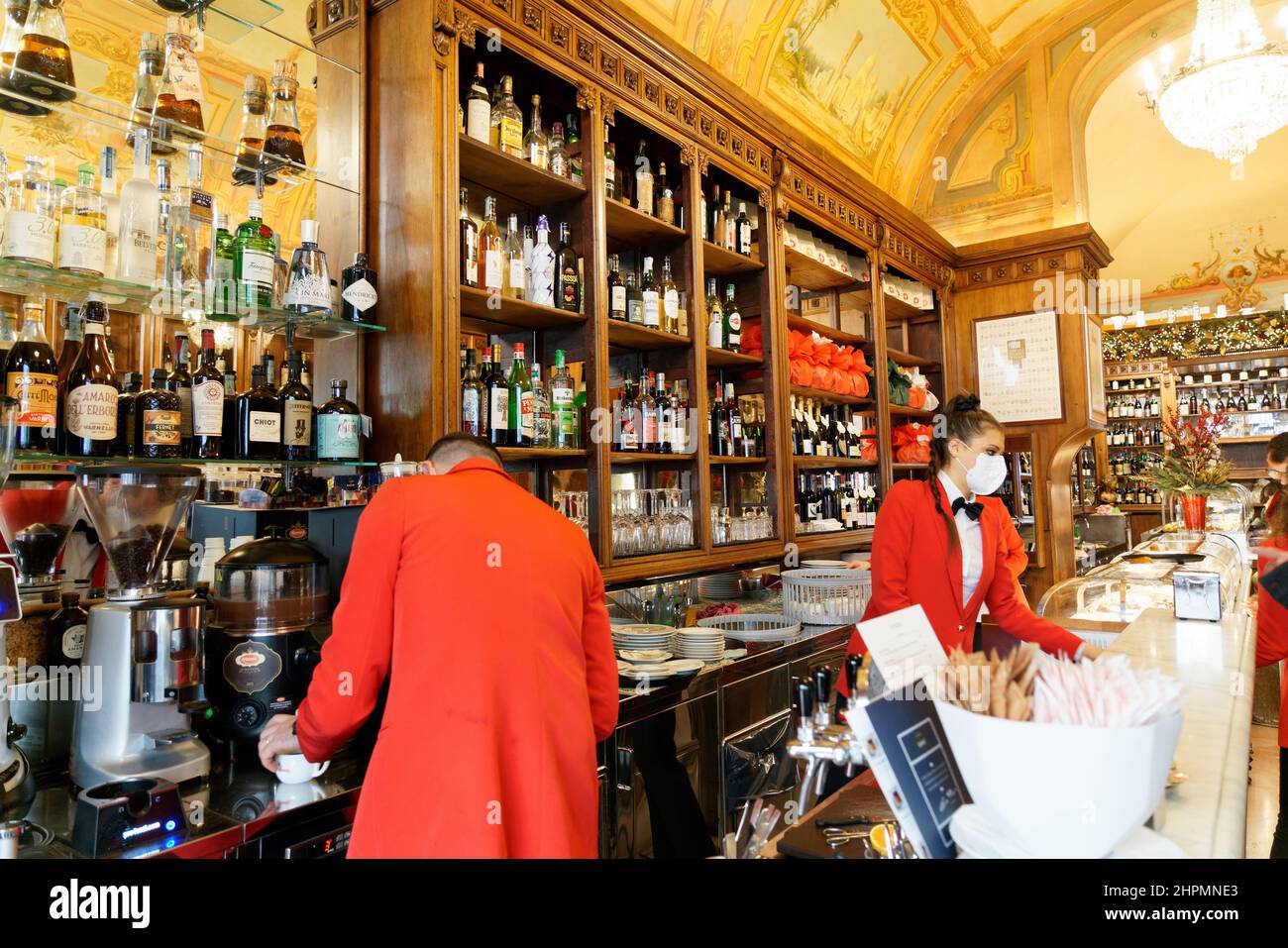 Konditorei, historisches Café, Sandri seit 1860, Corso Vannucci, historisches Zentrum, Perugia, Umbrien, Italien, Europa Stockfoto