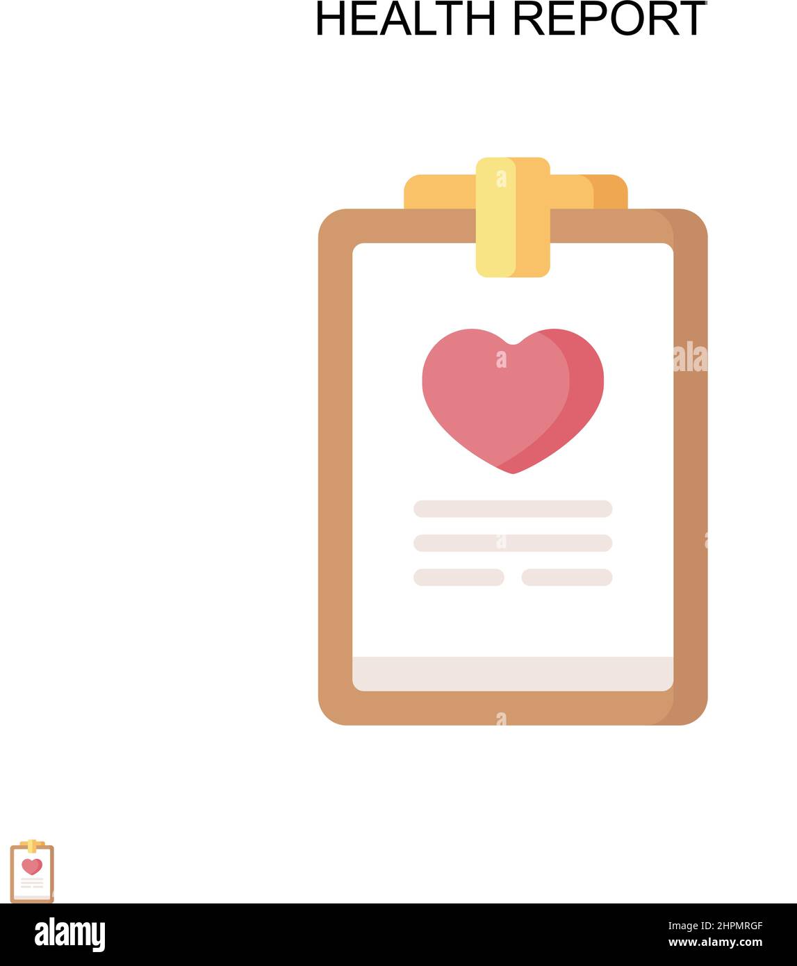Einfaches Vektorsymbol für Integritätsbericht. Illustration Symbol Design-Vorlage für Web mobile UI-Element. Stock Vektor