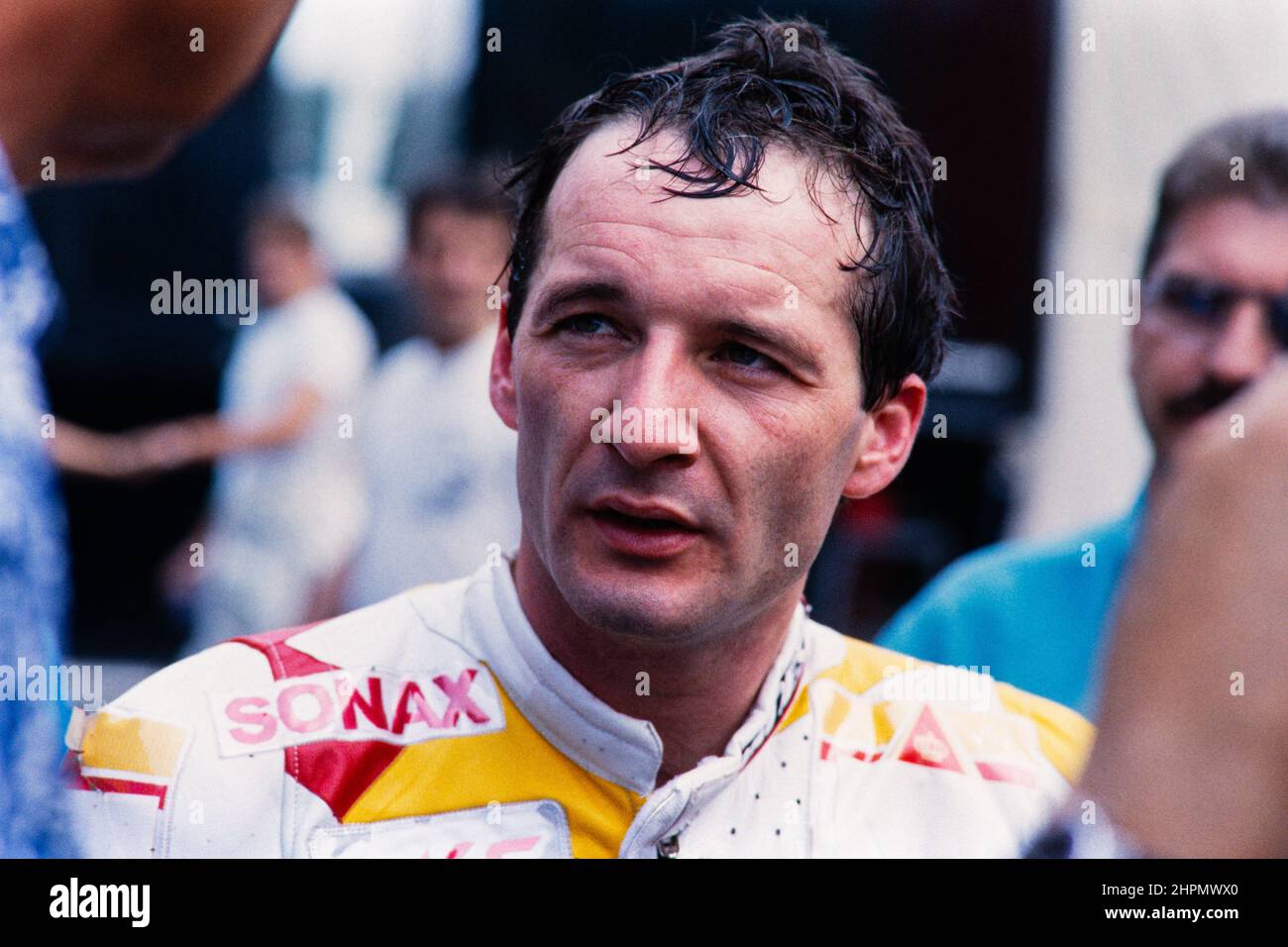 Helmut Bradl (DEU), Motorrad-Weltmeisterschaft 1991, großer Preis (GP) von Deutschland auf dem Hockenheimring am 26. Mai 1991, HB Racing Team. Stockfoto