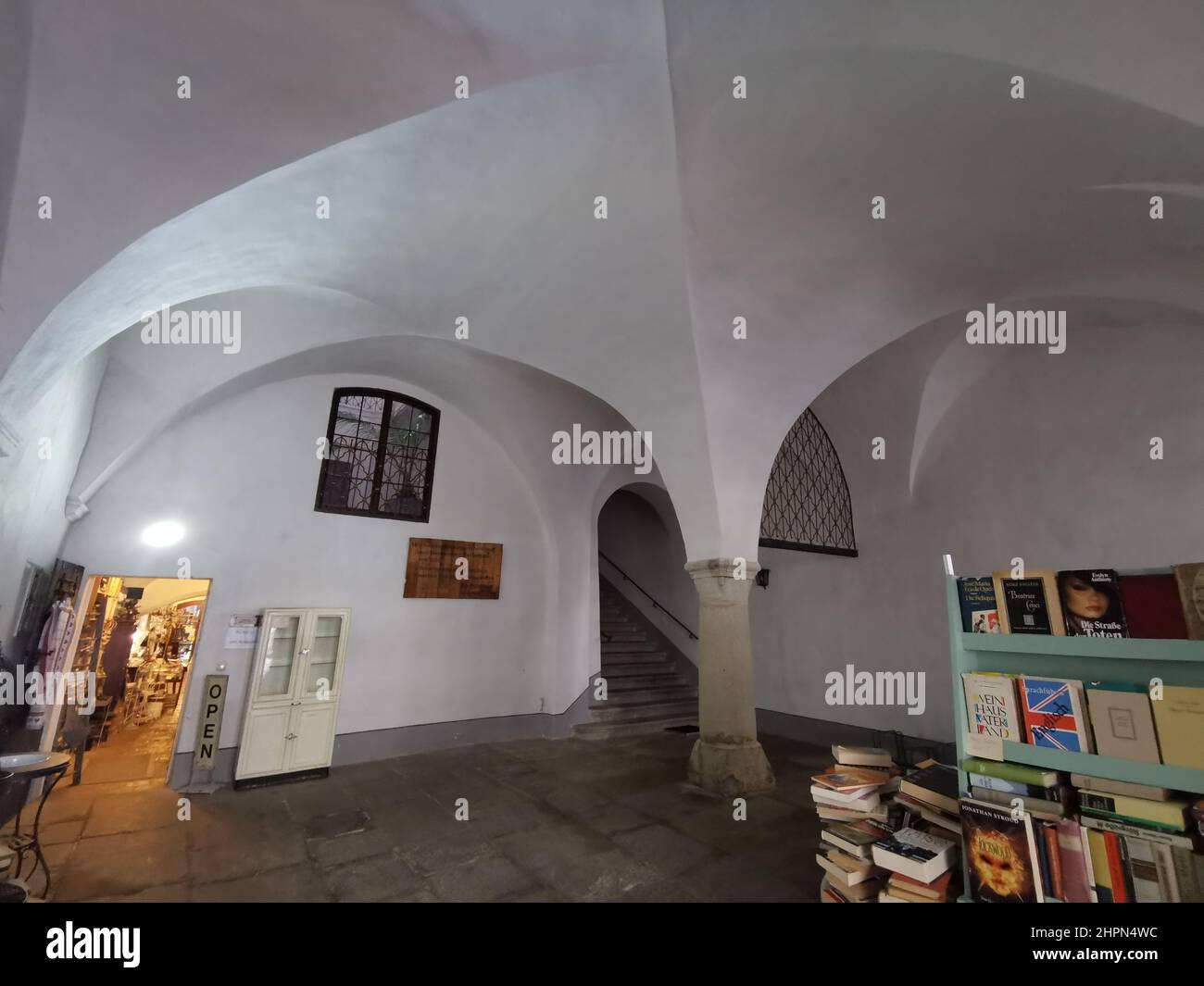 Ein Görlitzer Hallenhaus auf dem Untermarkt. Görlitz,22.02.2022 Stockfoto