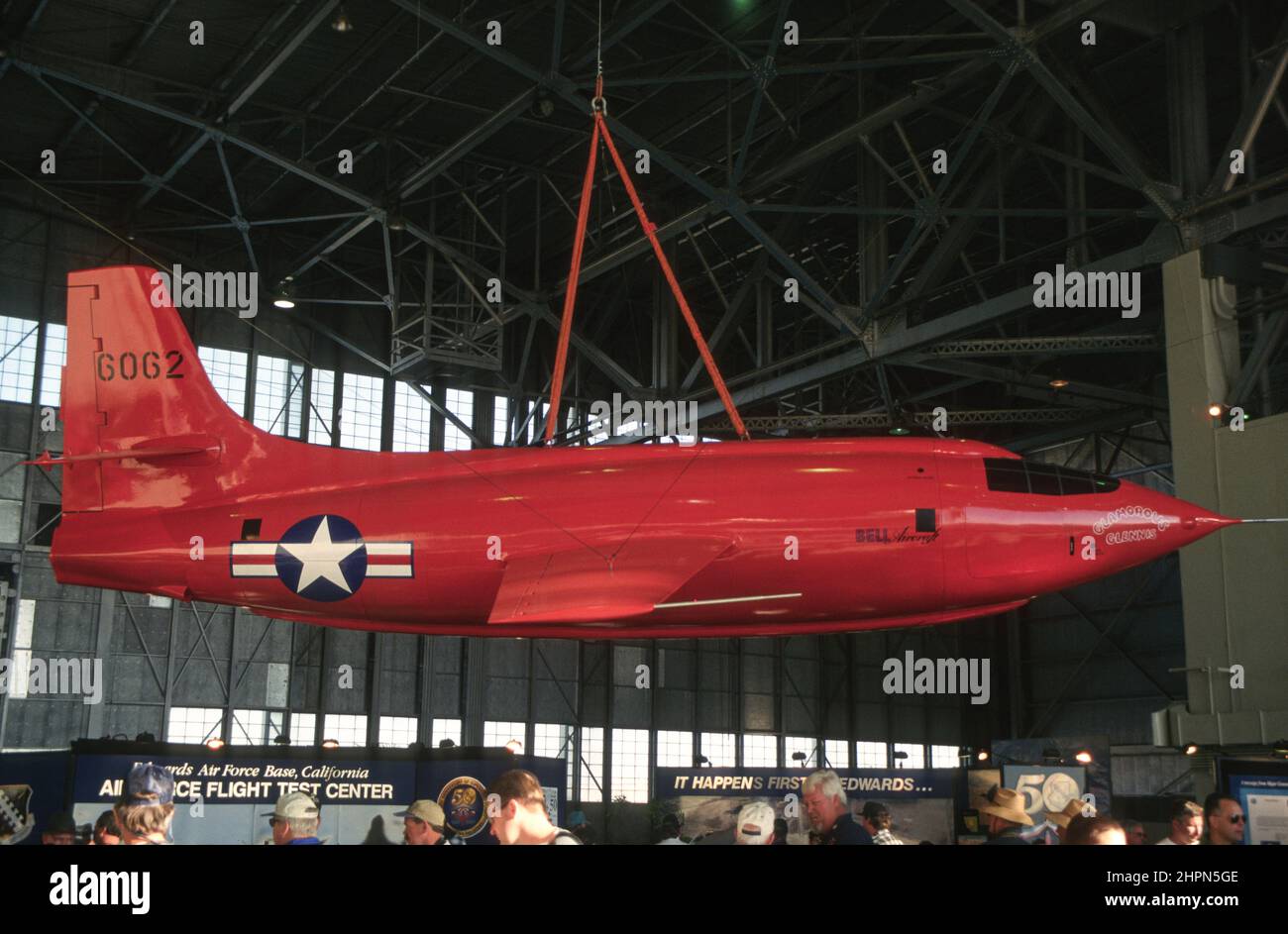 Bell X-1-Modell/Reproduktion auf der Edwards Air Force Base in Kalifornien Stockfoto
