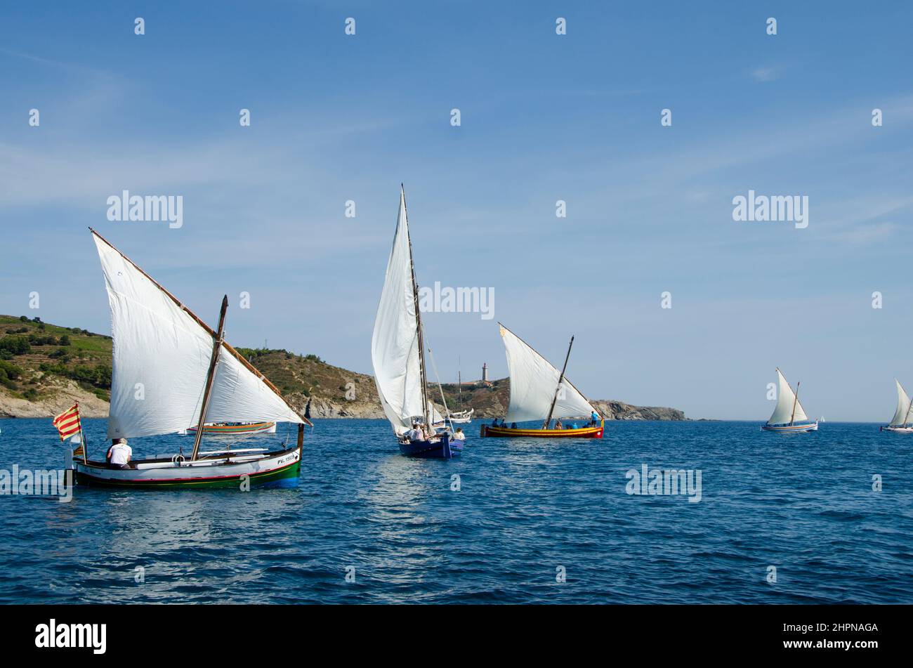 BAIE DE PAULILLES PYRENEES ORIENTALES FRANKREICH Stockfoto