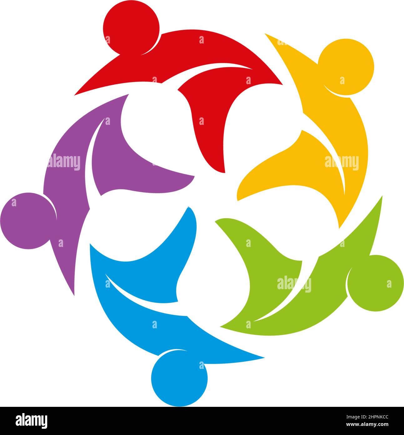 Annahme und community care Logo template Vector Stock Vektor
