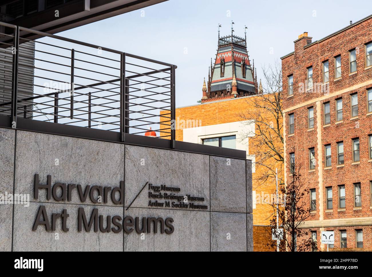 Cambridge, Massachusetts, USA - 19. Februar 2022: Die Harvard Art Museums bestehen aus drei separaten Museen. Stockfoto