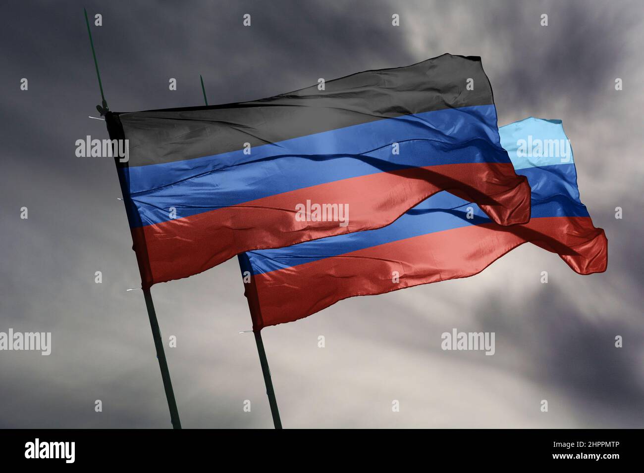 Ukraine: Putin kündigt die Anerkennung von Donezk und Luhansk an Stockfoto