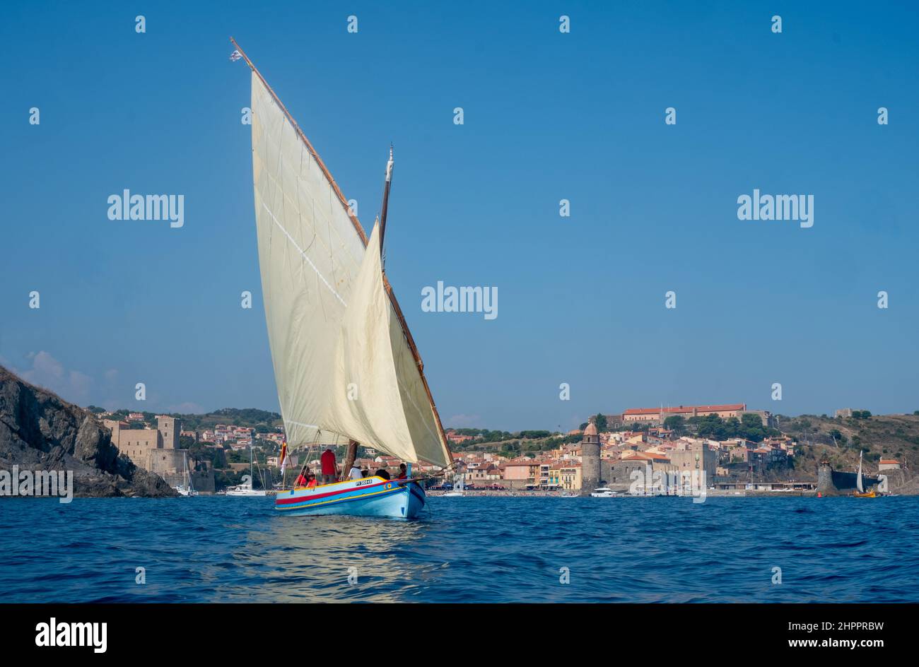 [frankreich pyrenees orientales cote vermeille Collioure Stockfoto