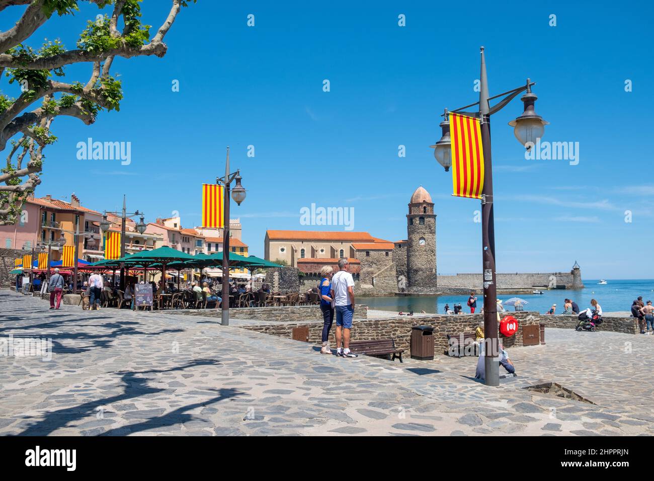 [frankreich pyrenees orientales cote vermeille Collioure Stockfoto