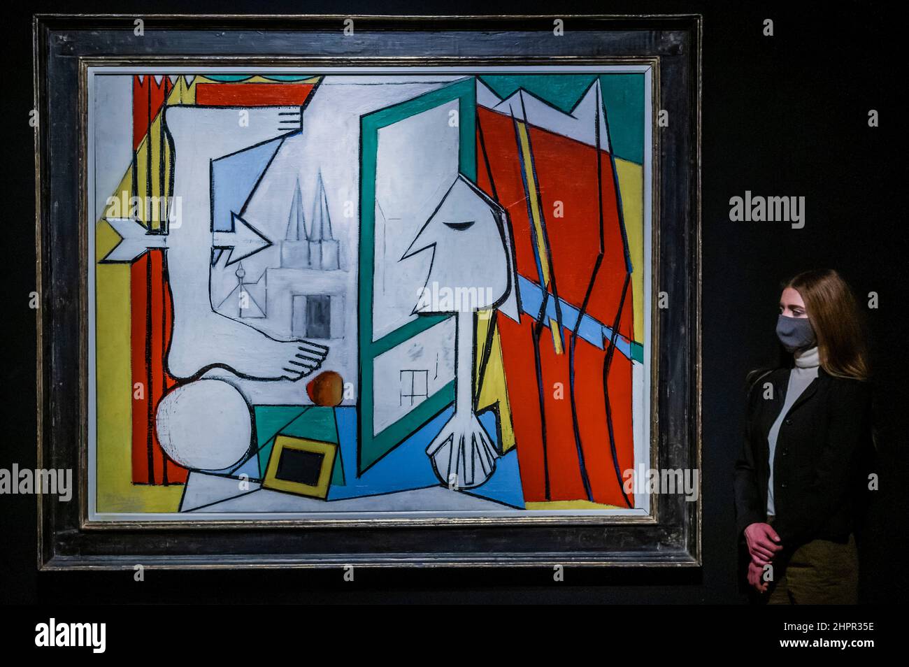 London, Großbritannien. 23rd. Februar 2022. Pablo Picasso, La Fenêtre ouverte, gemalt in Paris am 22. November 1929, Schätzung: GBP 14.000.000 - GBP 24.000.000 - Vorschau auf die Highlights des 20th./21st. Jahrhunderts und die Kunst des surrealen Abendverkaufs, die am 1. März 2022 stattfinden. Kredit: Guy Bell/Alamy Live Nachrichten Stockfoto