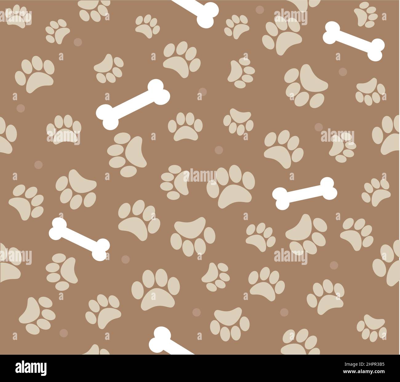 Hintergrund Tier Fußabdrücke Vektor-Illustration. Hund. Kat. Haustier Stock Vektor