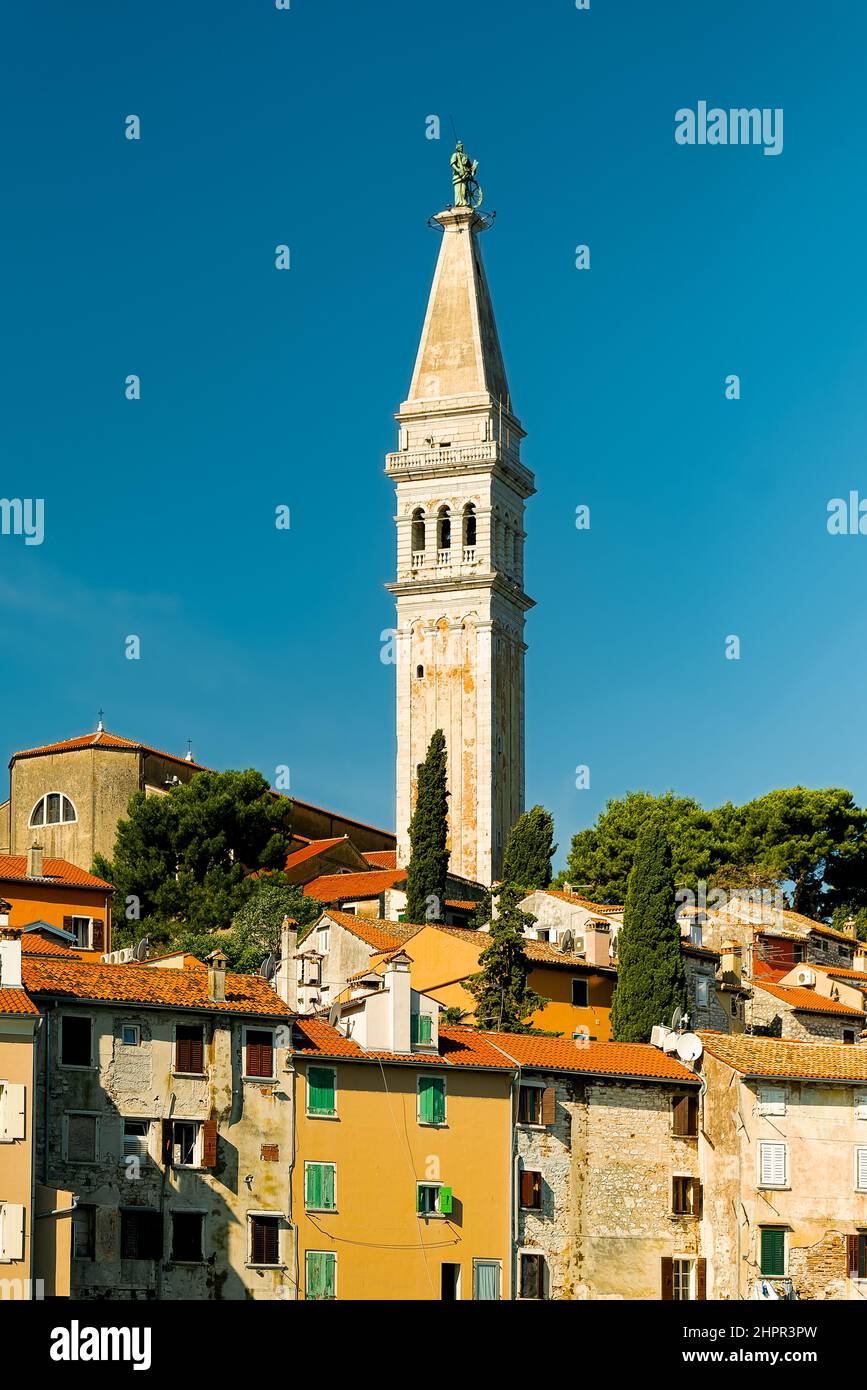 Kirche der heiligen Euphemia in Rovinj, Istrien, Kroatien Stockfoto