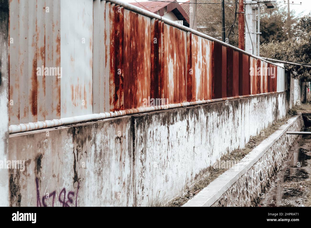 Grunge rostige Metallstruktur. Verrostet und oxidierter Hintergrund. Alte abgenutzte Eisen Metall Textur Hintergrund. Stockfoto
