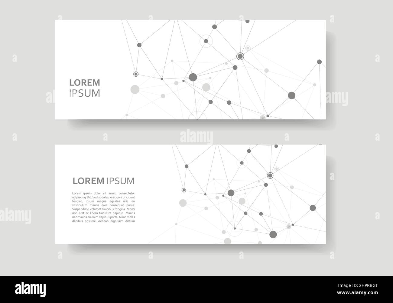 Abstrakte polygonale Verbindung. Connection Science-Hintergrund. Stock Vektor