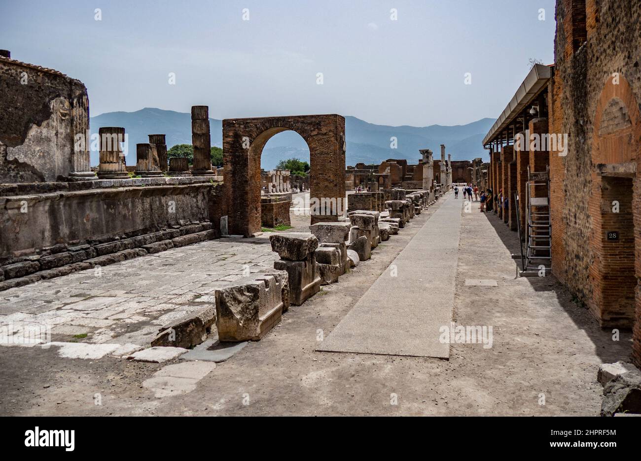 Italien, Kampanien, Pompeji, archäologische Stätte, Ruinen der antiken römischen Stadt Stockfoto