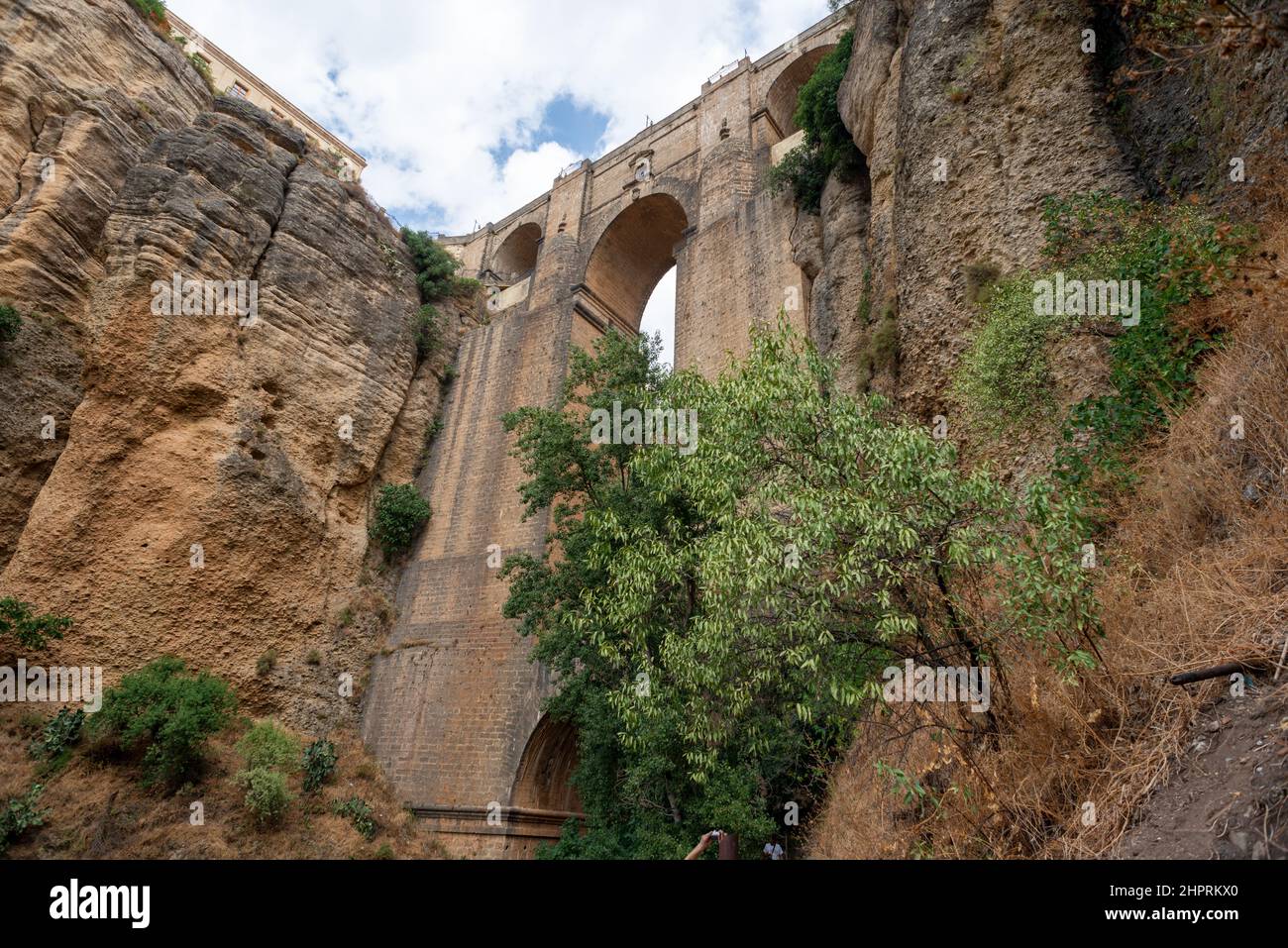 Blick auf die historische Brücke Stockfoto