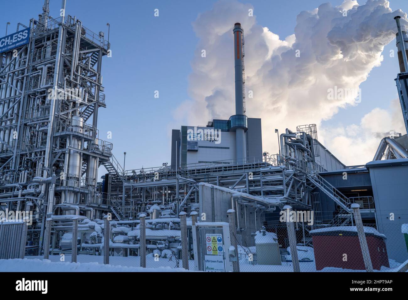 Zellstoff- und Papierindustrie Smurfit Kappa in Pitea Schweden  Stockfotografie - Alamy