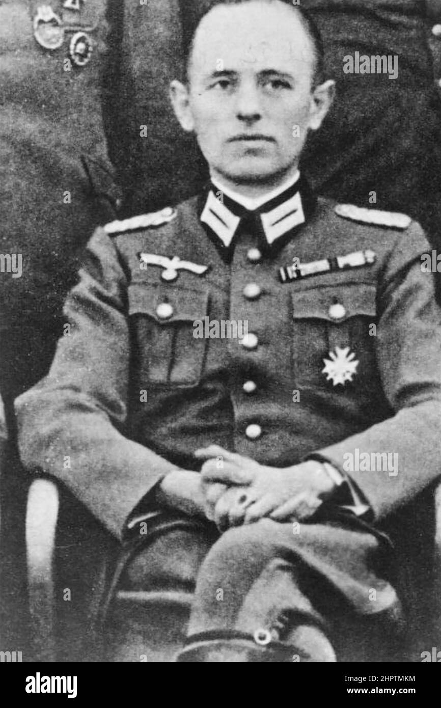 REINHARD GEHLEN (1902-1979) Nazi-Wehrmachts-Geheimdienstoffizier, der später bei der CIA und den Bundesnachbarschaftsdiensten arbeitete. Stockfoto