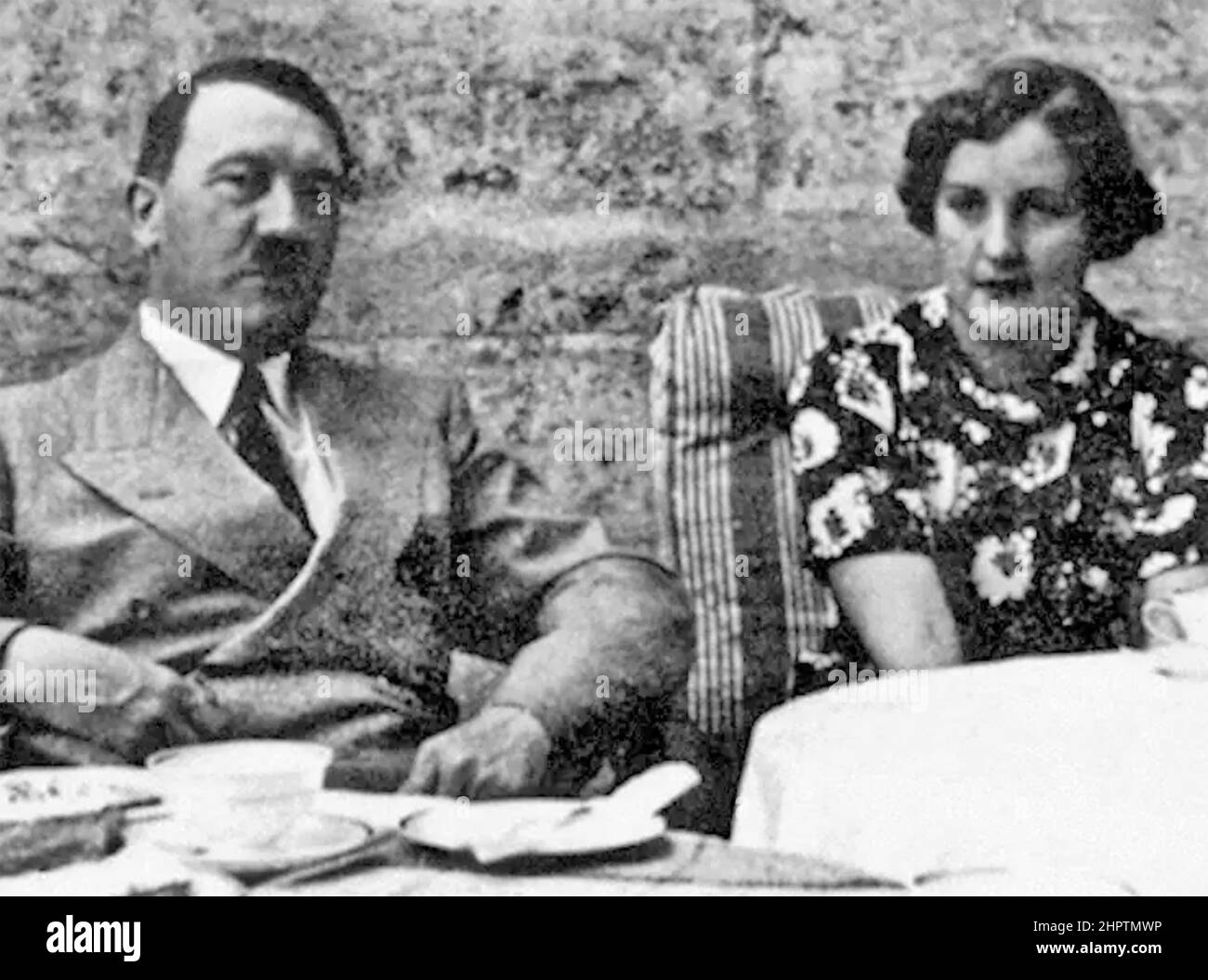 EINHEIT MITFORD mit Adolf Hitler in Bayreuth 1936. Stockfoto