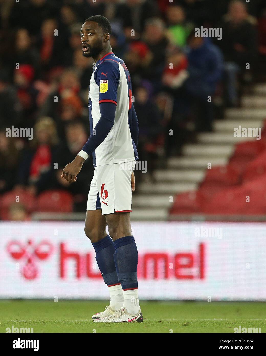 MIDDLESBROUGH, GROSSBRITANNIEN. FEB 22nd West Bromwich Albions Semi Ajayi während des Sky Bet Championship-Spiels zwischen Middlesbrough und West Bromwich Albion am Dienstag, den 22nd. Februar 2022 im Riverside Stadium, Middlesbrough. (Kredit: Mark Fletcher | MI News) Kredit: MI Nachrichten & Sport /Alamy Live News Stockfoto