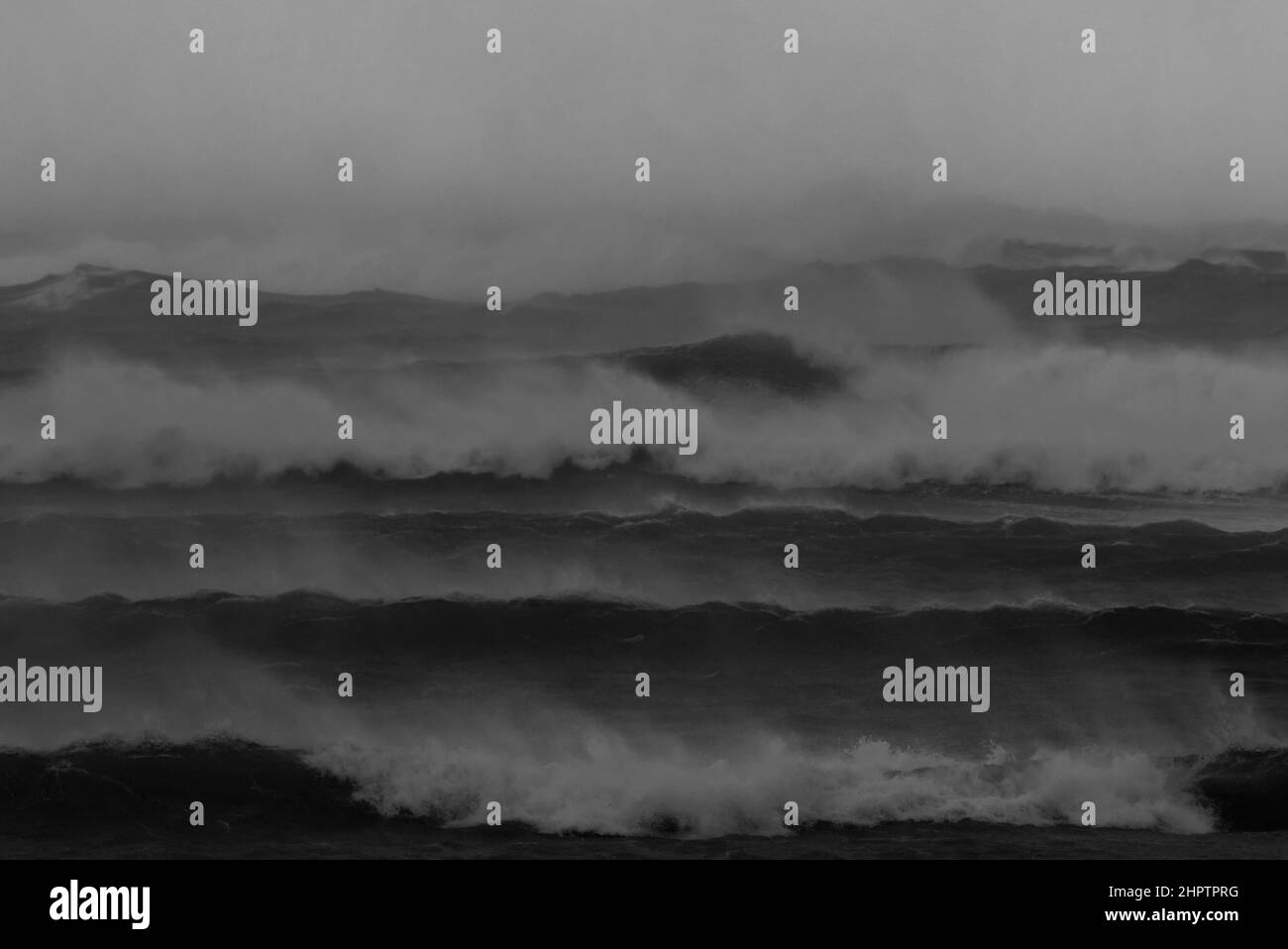 Stürmische See auf Marwick, Orkney Isles Stockfoto