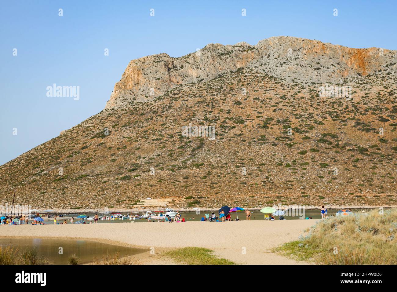 Strand von Zorbas in Stavros, Kreta, Griechenland Stockfoto