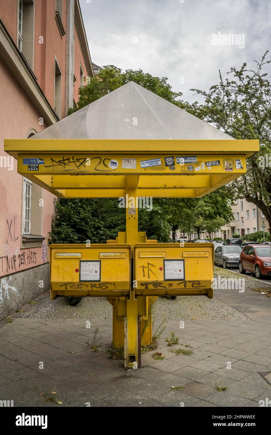 Postfächer, Post, Tempelhofer Damm, Tempelhof, Berlin, Deutschland Stockfoto