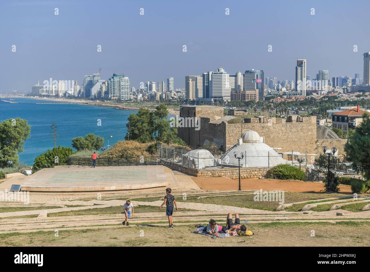 Tirosh Amphitheater, Abrasha Park, Jaffa, Tel Aviv, Israel Stockfoto