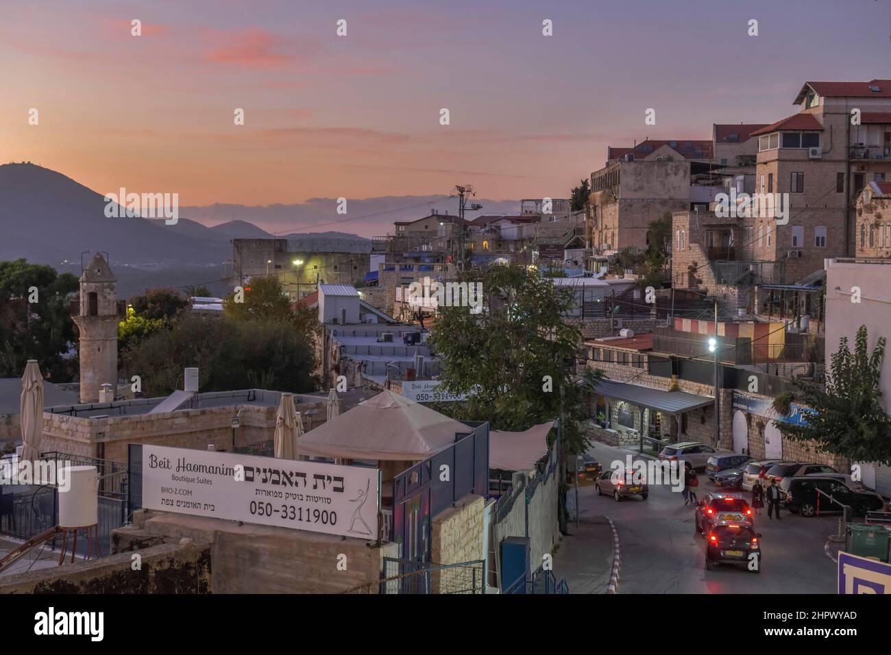 Stadtbild, Panorama, Safed, Israel Stockfoto