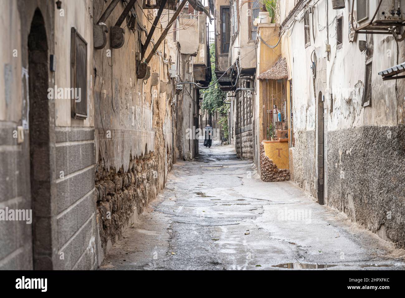 Straße in der Altstadt, Damaskus, Syrien Stockfoto