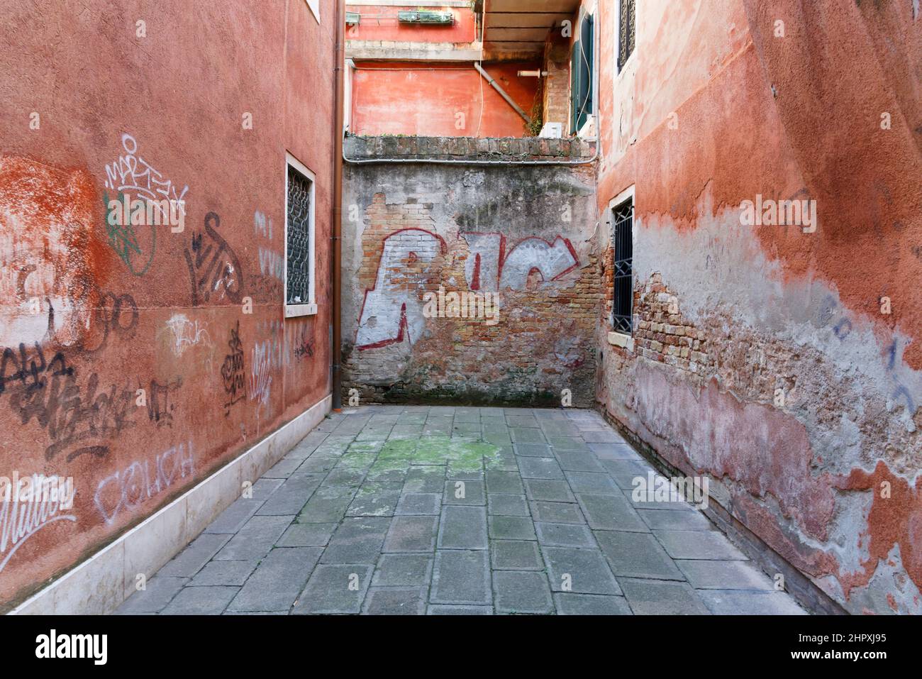 Blinde Straße, Sestiere Santa Croce, Venedig, Venetien, Italien, Europa Stockfoto