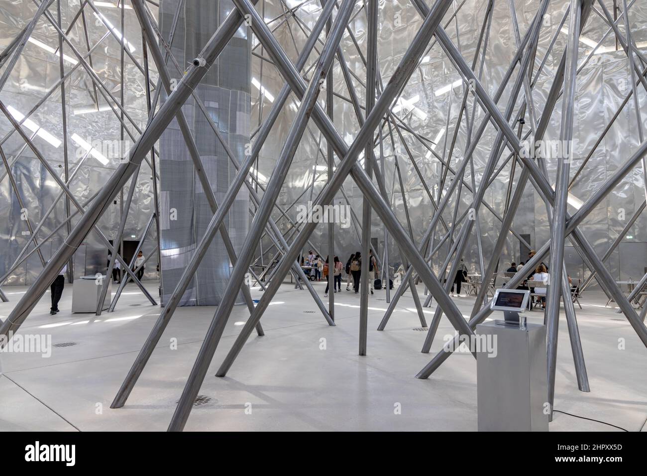 Im Bahrain Pavilion im Opportunity District der Dubai Expo 2020, VAE Stockfoto