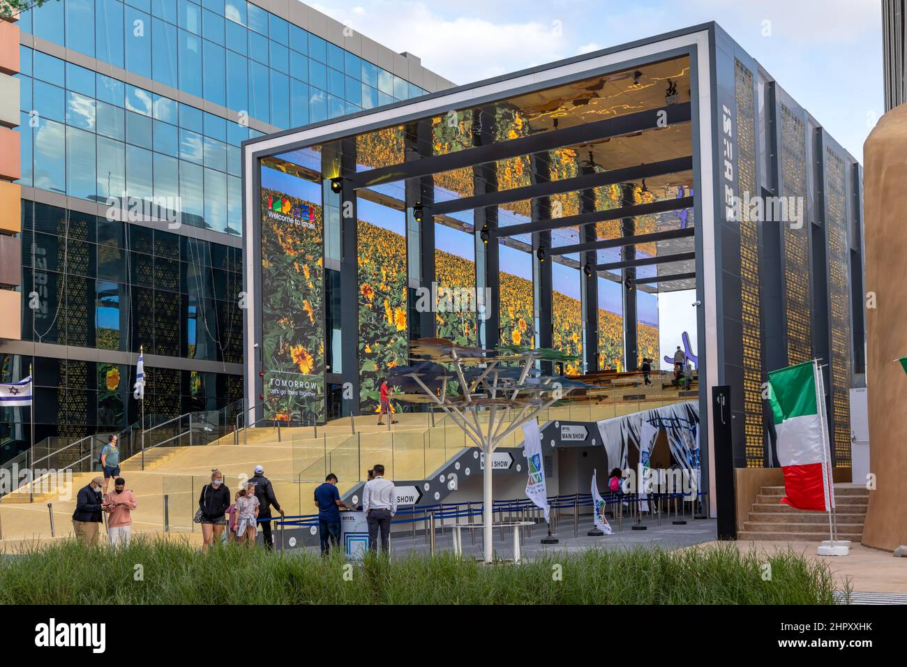 Israel Pavilion auf der Dubai EXPO 2020 in den Vereinigten Arabischen Emiraten. Stockfoto