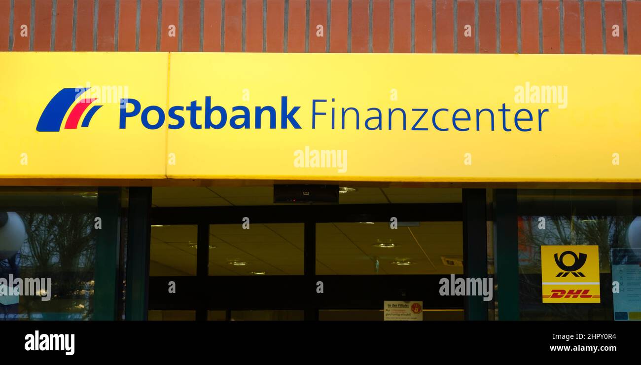 Zeichen Und Logo Der Postbank Stockfoto