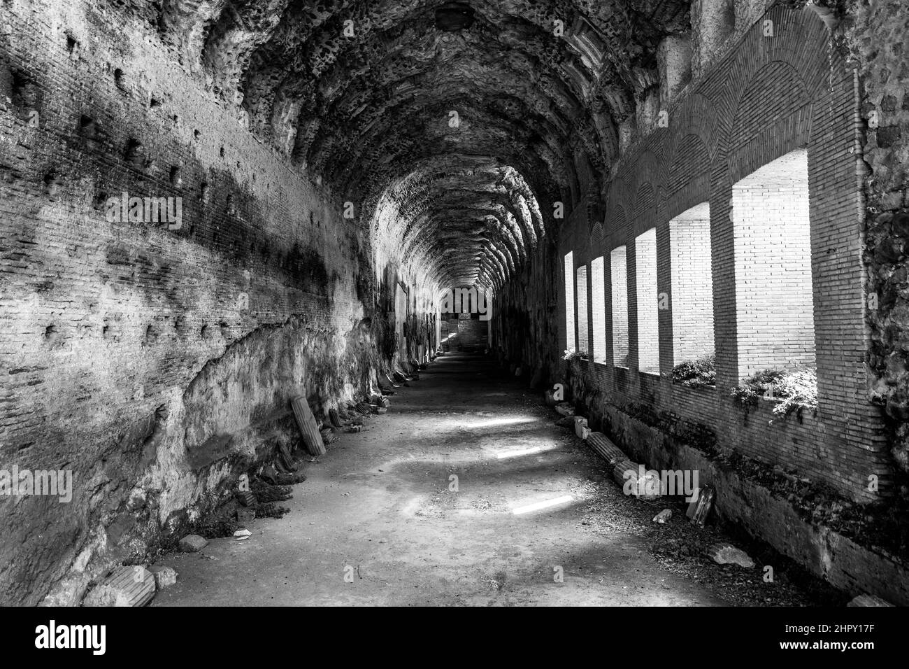 Die Gärten des Apostolischen Palastes, Sommerresidenz der Päpste, Castel Gandolfo, Italien Stockfoto