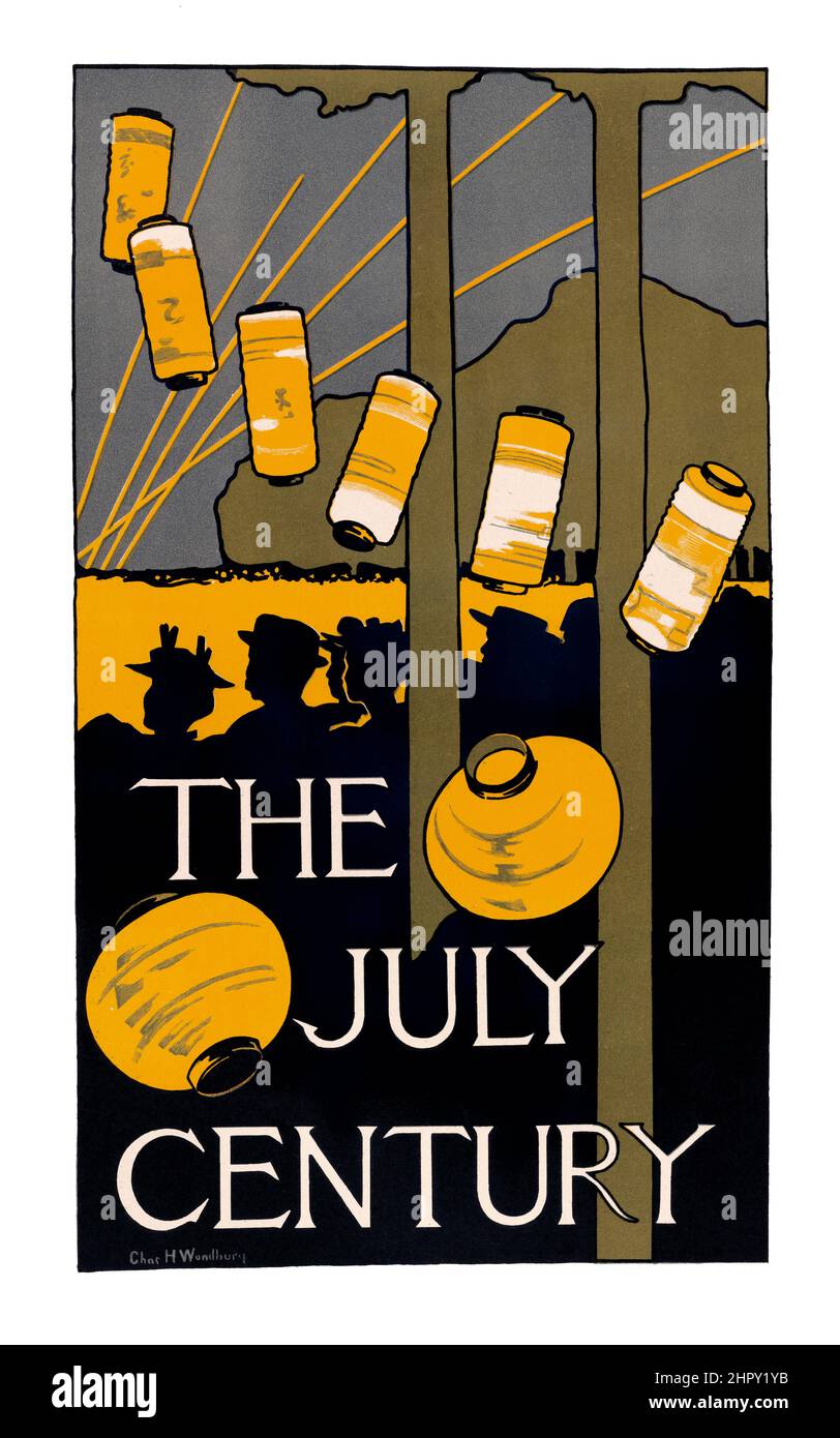 Charles Herbert Woodbury - das JuliJahrhundert - Lithograph (Les Maîtres de l'Affiche), 1895 Stockfoto