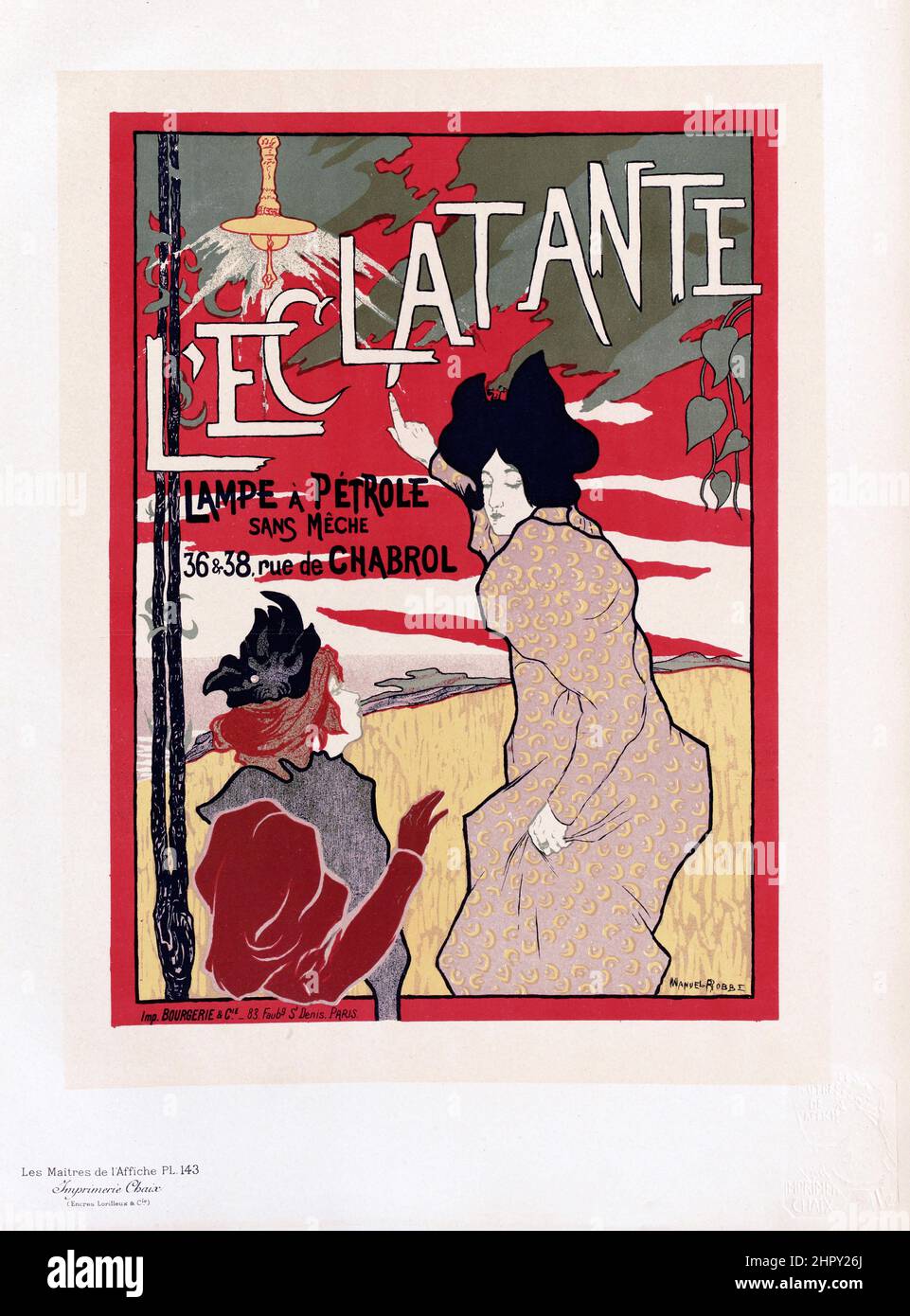 Maitres de l'affiche V 3 - Platte 143 - Manuel Robbe - L'Eclatante Stockfoto