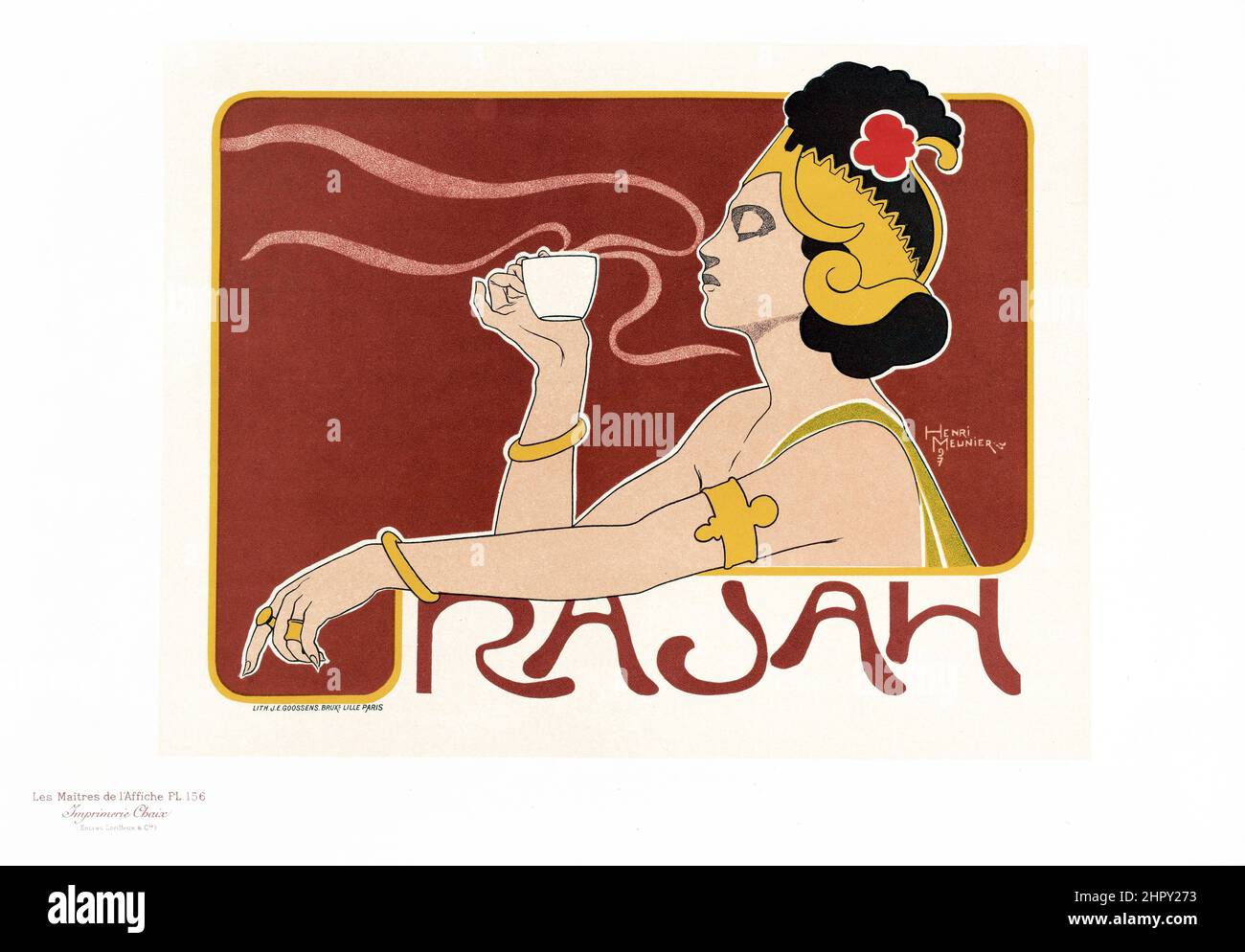 Maitres de l'affiche Band 4 - Platte 156 - Henri Meunier - Rajan, 1895 Stockfoto