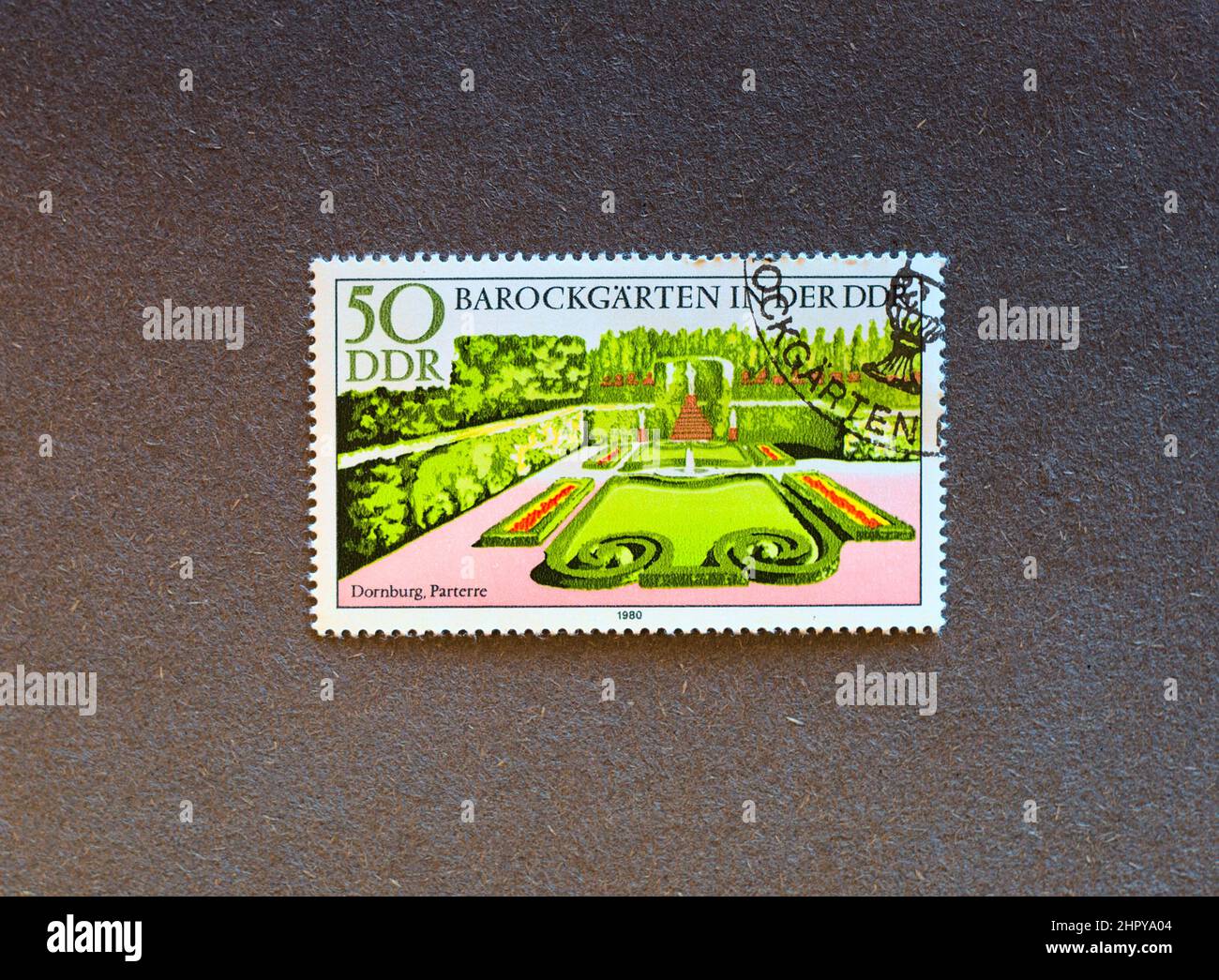 Ostdeutsche Briefmarke Stockfoto