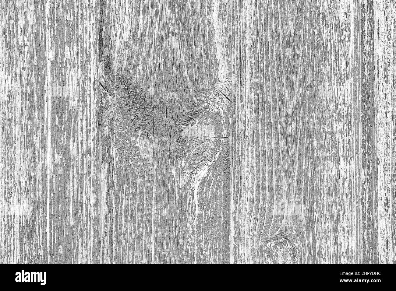 Holzzaun mit rustikaler Planke grau Rinde Holz Hintergrund, abstrakter Hintergrund - Bild Stockfoto