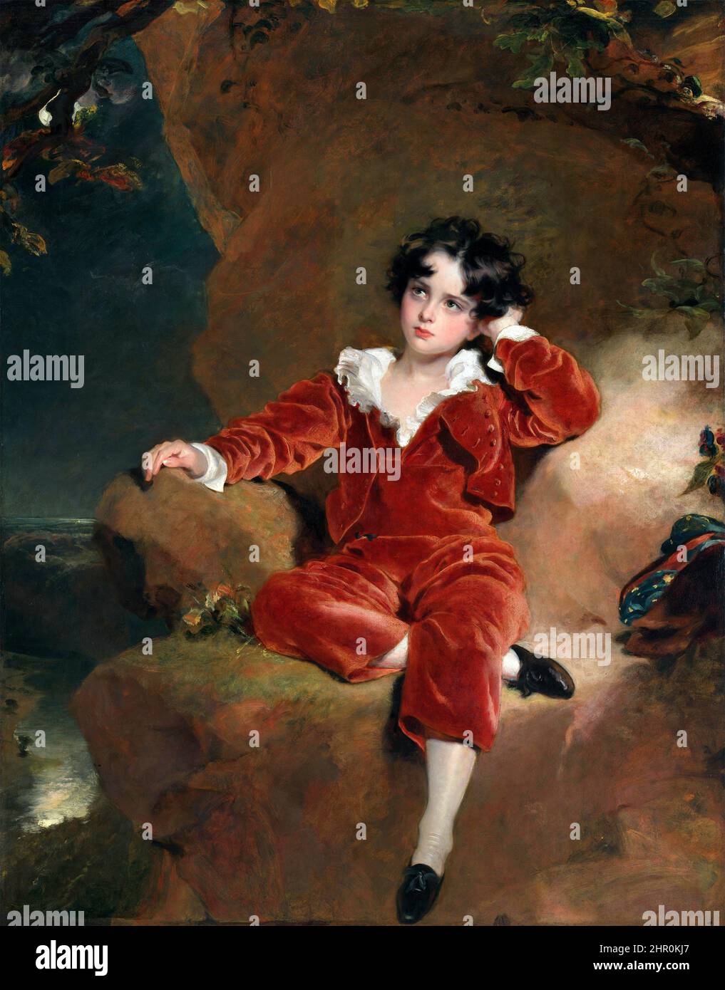 Porträt von Charles William Lambton (‘The Red Boy’) von Sir Thomas Lawrence (1769-1830), Öl auf Leinwand, 1825 Stockfoto