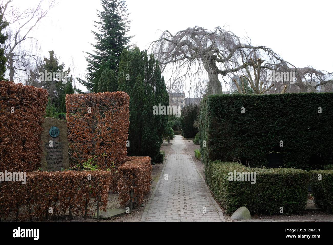 Garnisons kirkegård (Friedhof von Garnison), befindet sich in Kopenhagen, Dänemark. Stockfoto