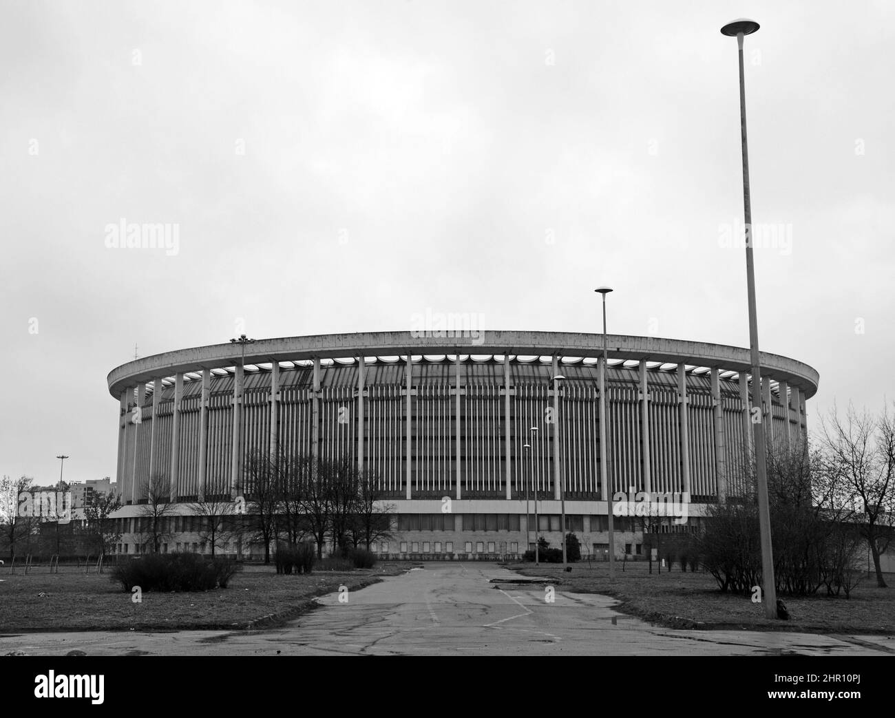 Sport- und Konzertkomplex SKK in St. Petersburg, Russland. Die letzten Fotos vor dem Abriss wird derzeit auf dem Gelände von t eine neue Eisarena gebaut Stockfoto