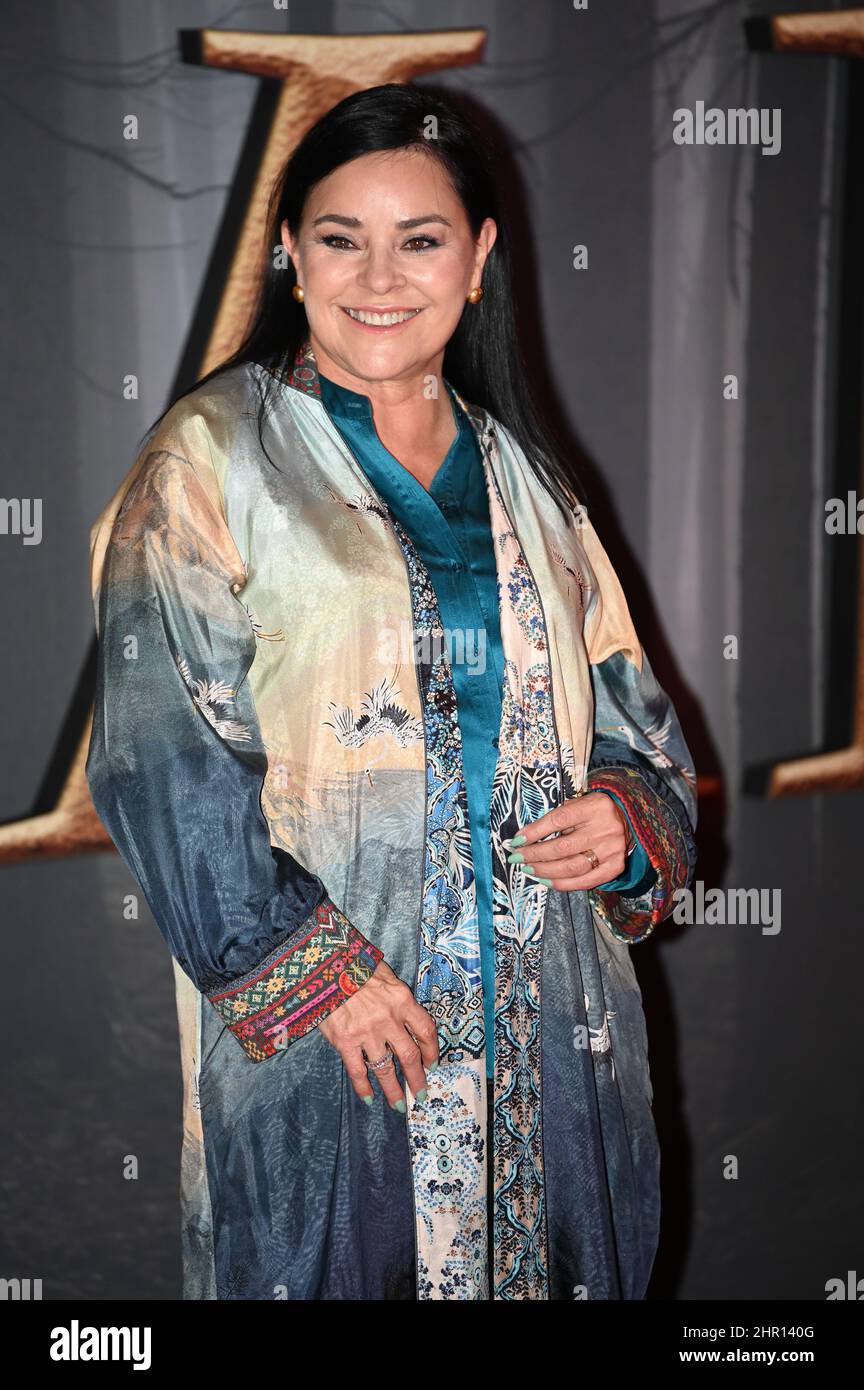 Diana Gabaldon ist bei der „Outlander“ Season Six Premiere-Kostümpremiere am 24th 2022. Februar in der Royal Albert Hall, London, Großbritannien, zu sehen. Stockfoto