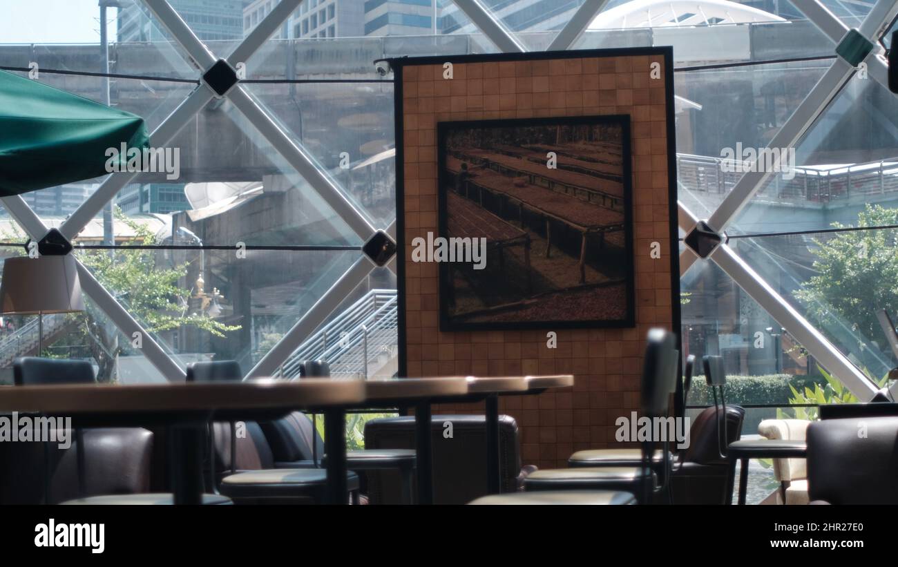 In der Sathorn Square Lobby Chong Nonsi North Sathon Road, Silom, Bang Rak, Bangkok Thailand Financial und Central Business Districts Stockfoto