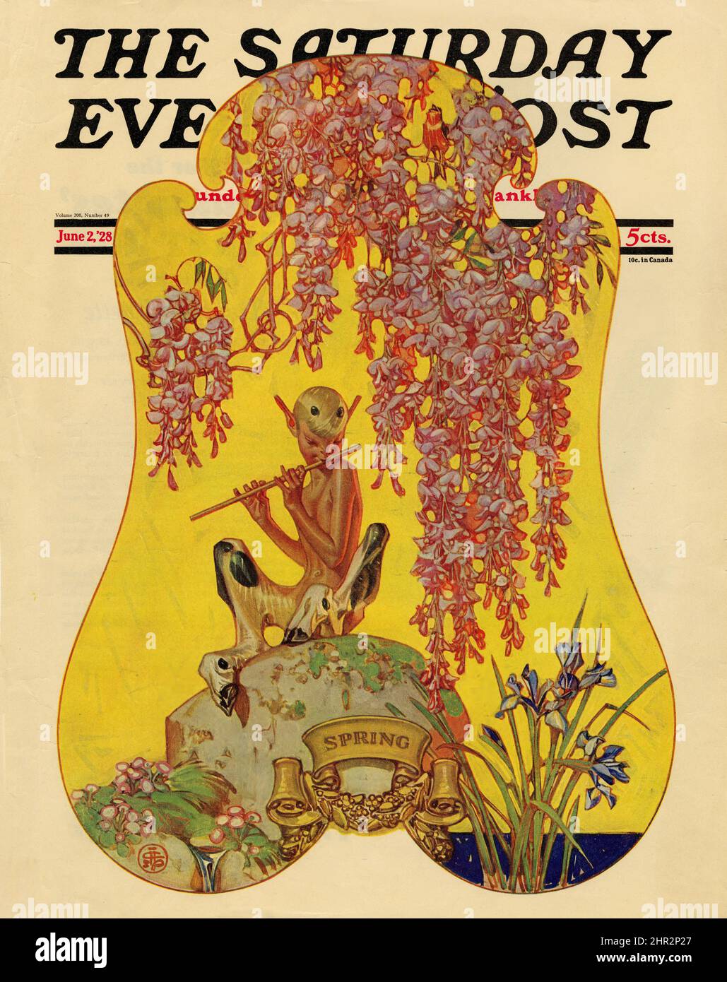 Das Cover der Saturday Evening Post, 2. Juni 1928. Stockfoto