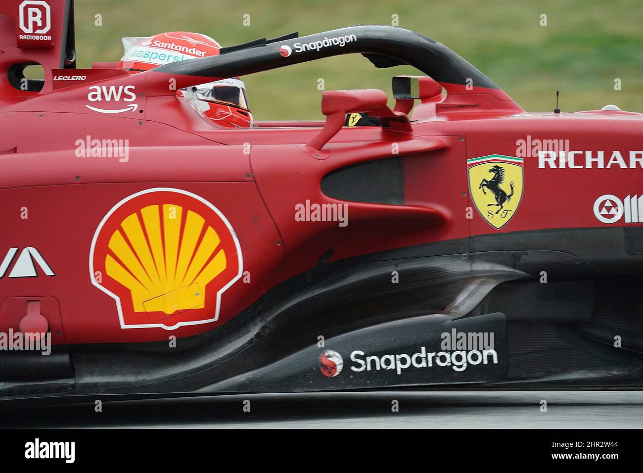 25.. Februar 2022, Circuit de Catalunya, Barcelona, Formel 1 Testfahrten 2022 in Barcelona, auf dem Bild Charles Leclerc (MCO), Scuderia Ferrari Stockfoto