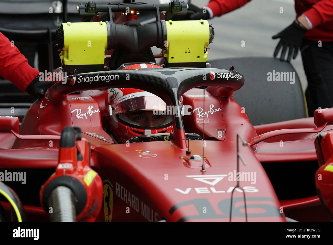 25.. Februar 2022, Circuit de Catalunya, Barcelona, Formel 1 Testfahrten 2022 in Barcelona, auf dem Bild Charles Leclerc (MCO), Scuderia Ferrari Stockfoto