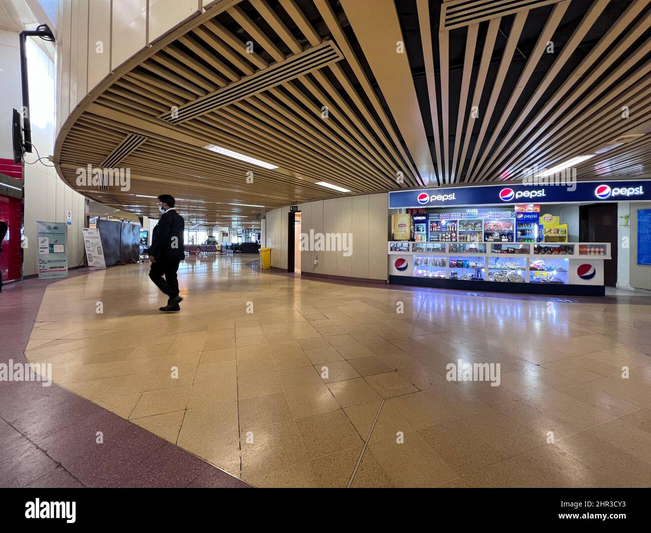 Jinnah International Airport Karachi Abflughalle Stockfoto