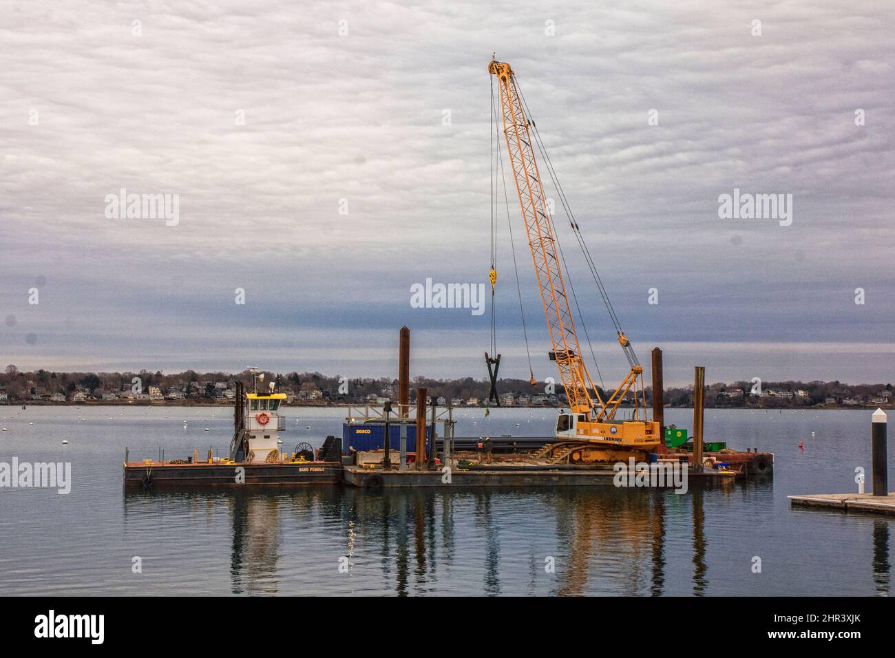 Blick auf die Landschaft von Norden von Boston Stockfoto